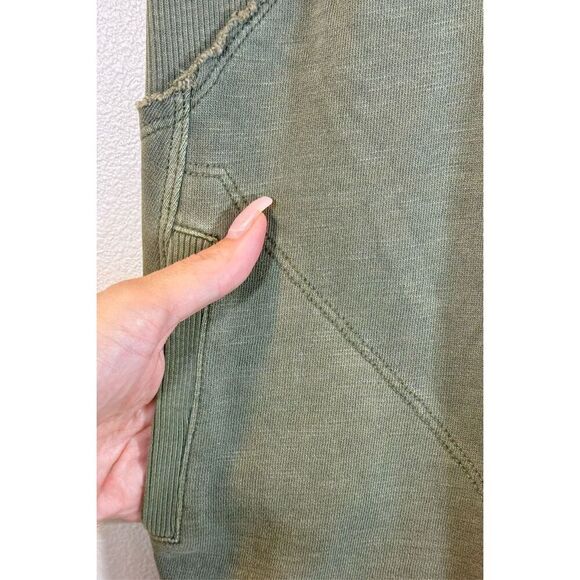 Daily Practice by Anthropologie Palmra Moss Green Wide Leg Jumpsuit Romper XXS - Picture 4 of 15